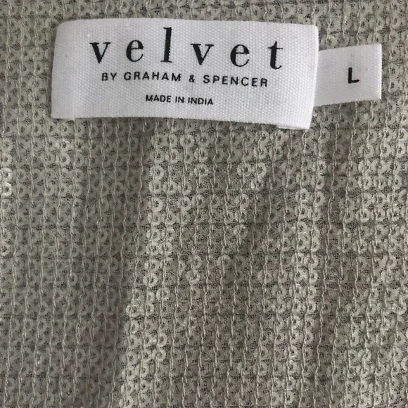 Silver Sequin Dress - Velvet by Graham & Spencer - Size L - Picture 3 of 9